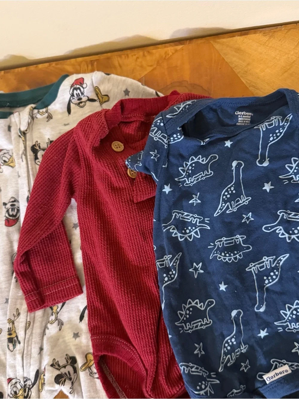 cloud island Mixed Color Baby One-Piece Pack - Navy, Red, Gray, Blue